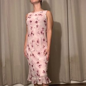 Vintage 90s floral midi dress